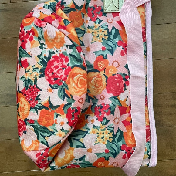 Cooler bag lightweight pretty flowers - Picture 3 of 4